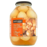 Chef's Larder Chip Shop Style Pickled Onions 2.25kg (Drained Weight 1.17kg)  Adomoo